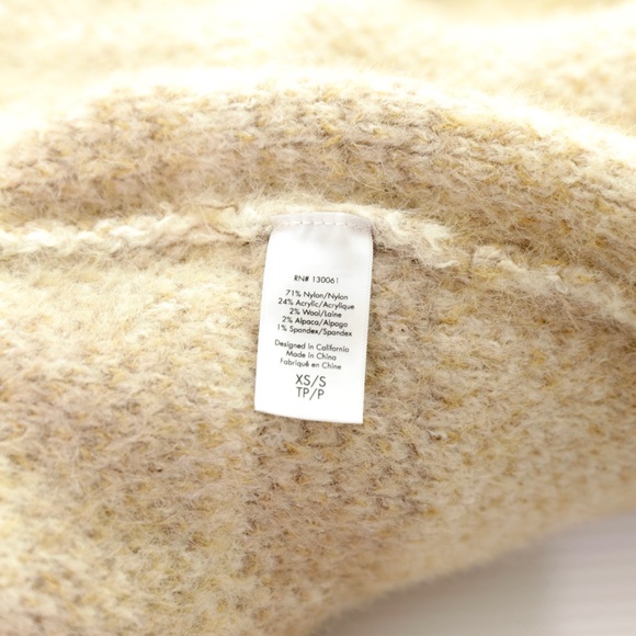 NWT L*Space Hygge Coat Tan Plaid Knit Midi Duster Jacket Womens XS/S - Picture 11 of 12